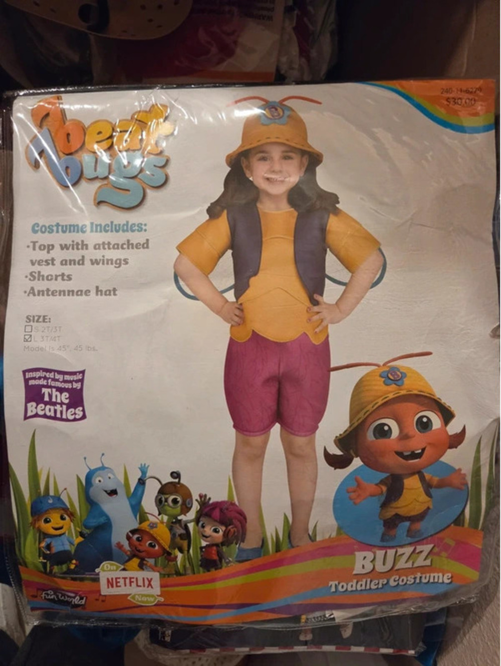 Beat bugs  toddler costume